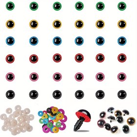 Resim 60 adet Plastik Kristal Renkli Göz, 12-30mm Bebek Plastik Gözler, Yıkama için Yıkama, Peluş Hayvan Bebek Bear El Sanatları Yapımı için, Peluş Hayvan ve Bebek Yapımı Malzemeleri, Amigurumi için Göz, Amigurumi için Güvenlik Gözü, Amigurumi için Küçük Göz 