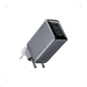 Resim Anker Prime Şarj Cihazı (100W, 3 Portlu, Gan) - Gri - A2688 (Anker Türkiye Garantili) 