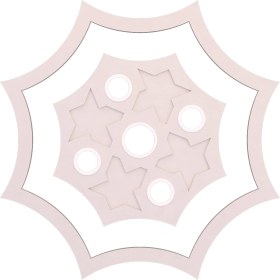 Resim Motifpiyer Tavan Spot Göbegi-Motifli-Sekizgen-İçegri-20-86cm-Dış-Çitali 