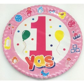 Resim Tabak Karton 1 Yaş Pembe 10 Lu 