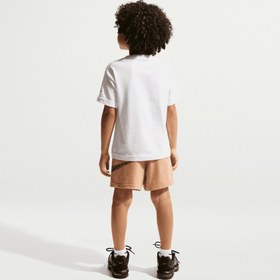 Resim Nike Sportswear In The Zone Çocuk Beyaz Şort Takımı 