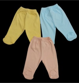Resim özdemirli bebe Patikli Alt Pijama Ayaklı 3lü Paket 
