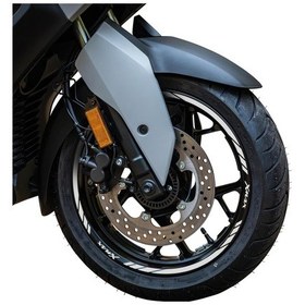 Resim GP Kompozit Yamaha XMAX 2004-2022 Uyumlu Jant Şeridi Reflektif Gri 