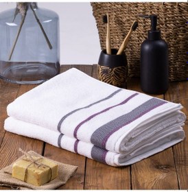 Resim Homelover %100 Organik Pamuk 2'li Havlu Seti 2 Banyo Havlusu 70x130 Mor 