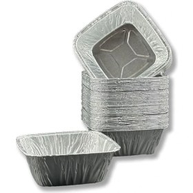 Resim Aşure Tatlı Kasesi * Sütlaç Kabı Tatlı Kase Aliminyum 100 Adet 