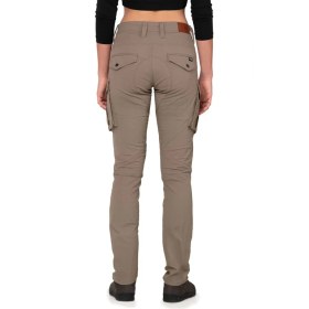 Resim The Biker Jeans Truva Cargo Beige Korumalı Motosiklet Pantolonu Kadın 