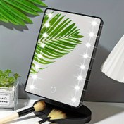 Resim 16 LED Dokunmatik Kontrollü 3 Seviye Parlaklık Ayarlanabilir Taşınabilir Makyaj Aynası, USB ve Pil Gücüyle, Ev ve Yurt Kullanımı İçin Uygundur 