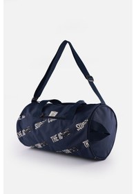 Resim İcone Bag Unisex Spor Çanta Silindir Model, Baskılı, Ön Ve İç Cepli, Yan Saplı, Ayarlanabilir Omuz Askılı Lacivert 