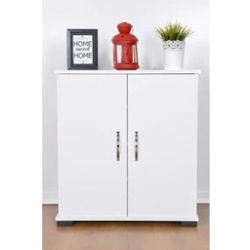 Resim Haus Modüler Haus Modüler 4 Bölmeli Ayakkabılık Beyaz 