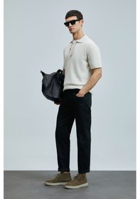 Resim Lufian Jashua Smart Jean Erkek Pantolon Regular Fit Siyah Siyah 111200211100100 Siyah 