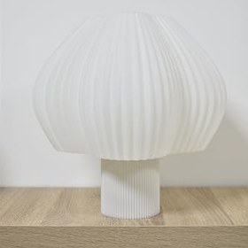 Resim Deep Teknoloji Luminova Modern Beyaz Abajur 