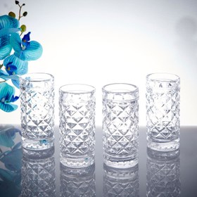 Resim Alegre Glass İris 1 Meşrubat Bardağı - Şeffaf - 6,5x14 cm 