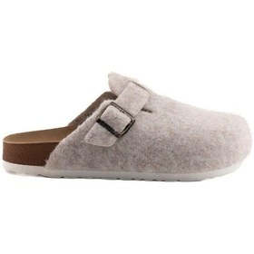 Resim Roy Jones 7004 Unisex Taş Yün Keçe Günlük Ev Terlik 