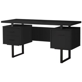 Resim Felicita Siyah Metal Çalışma Masası 