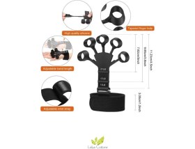 Resim Fizik Tedavi Spor Parmak El Bilek Kol Güçlendirci Kas Geliştirici Kavrama Silikon Örümcek Lastik 