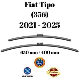Resim Fiat Tipo 356 2021 2022 2023 2024 2025 Uyumlu Ön Cam Silecek Süpürgesi Takımı 650/400mm Silbak Sb2616c 