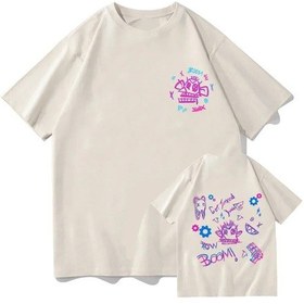 Resim Snapbuy Arcane Jinx Anime Pamuklu Unisex T-shirt - Yaz Spor Rahat Tişörthakikadın Haki 