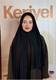 Resim Keriyel Geçmeli Hazır Pratik Penye Şal 