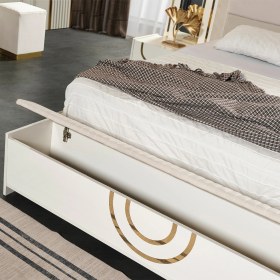 Resim Edsy Home Safir Bazalı Bençli Karyola Suntalam 