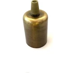 Resim Marketcik Dekoratif Plastik Kablo Kilitli Metal Eskitme Lale E27 Duy 