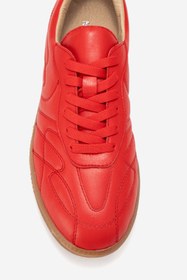 Resim Dericlub Kadın Düz Taban Bağcıklı Spor Ayakkabı Gerçek Deri RC ZENİT 