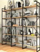 Resim UMUTPARK METAL AHŞAP 5 KATLI MEGA KİTAPLIK. 