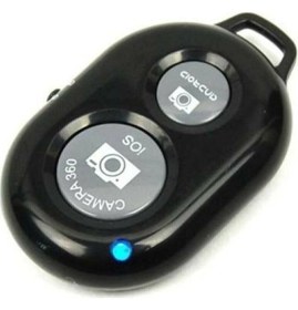 Resim Pilli Bluetooth Uzaktan Kumanda Pilli Tüm Telefonlara Uyumlu Video Selfie ve Fotoğraf Çekme Siyah 