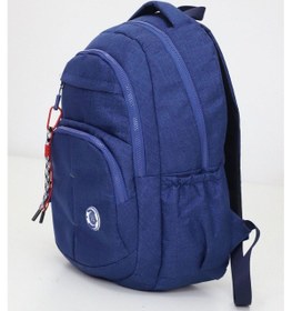 Resim Geniş Hacimli Sırt Çantası Dört Bölmeli Şık Tasarım, Sağlam Yapı, Günlük Kullanıma Uygun Lacivert 