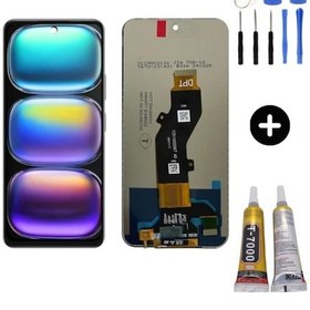 Resim Tecno Spark 40 Uyumlu Oled Lcd Ekran Dokunmatik Km5n + Montaj Seti 
