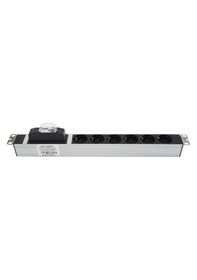 Resim Amp Pdu 6'Lı Sigortalı Rack Tipi Priz Grup 