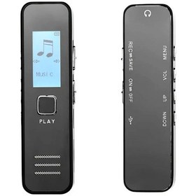 Resim Newdaki GLD07 Dijital Ekranlı Mp3 Çalar 32 GB 350 Saat Kayıt Ses Kayıt Cihazı 