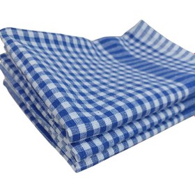 Resim 3 Adet Pötikareli Mutfak Kurulama Bezi Beslenme Örtüsü Mavi 