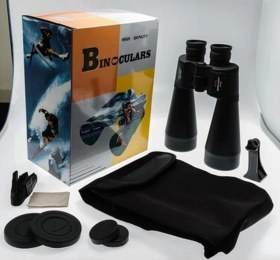 Resim Çerçici Çift Gözden Ayarlı Mavı Mercekli Süper Dürbün Breaker 100x100 El Dürbünü-2424 Kahverengi - Siyah 