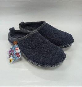 Resim Gezer 12952 Erkek Gri Yumuşak Sesız Taban (Soft Foam) Keçe Ev Terliği 