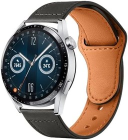 Resim Sneezy Huawei Watch GT3 46mm GT2 46mm İle Uyumlu Premium Classic Deri Görünümlü Kordon 