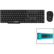 Resim Venüs Shopping Everest KM-6852 Kablosuz Ince Klavye - Mouse Seti Q Kalvye (4172) 