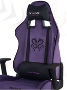 Resim XMAX / Rio Plus Balerion Terletmez Kadife Kumaş Mor Gaming Oyuncu Koltuğu / 120 Kg Taşır 