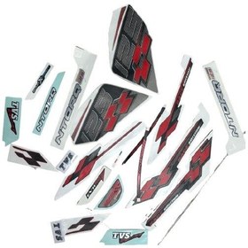 Resim TVS NTORQ 125 STİCKER SET KIRMIZI ORJİNAL 