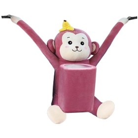 Resim Suntek Karikatür Hayvan Doku Tutucu Çöp Kutusu Torbası Maymun 