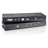 Resim Vga Kvm (Keyboard/Video Monitor/Mouse) Mesafe Uzatma Cihazı, Ses (Hoparlör Ve Mikrofon) Bağlantı Desteği, 250 Metre, Usb Konsol, Esd Ve Gerilimdeki Ani Yükselmelere Karşı Korumalı 