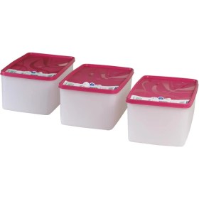Resim Hobby Life Alaska Nofrost Saklama Kabı 3,5 Litre 3'lü Fuşya 