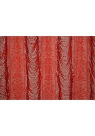 Resim Italyan Model Kırmızı Renk Ip Perde Hazır Ip Perde 220x270 