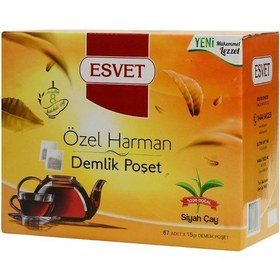 Resim Esvet Özel Harman Siyah Demlik Poşet Çay 67 x 15 G 
