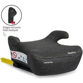 Resim Lord Fix Plus İ-size Booster 125-150 Cm 15-36 Kg Yükseltici Oto Koltuğu Gri 