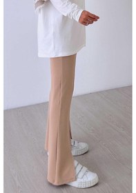 Resim Kahijab Yırtmaç Detay Pantolon - Camel Camel 