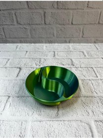 Resim Dekoratif Yeşil Çerezlik Kase 4 Lü Set 3x12 Cm 