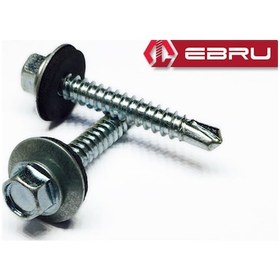 Resim Matkap Uçlu Çatı Trapez Vidası 5,5x38 - 20 Adet 1 Adet 