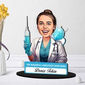 Resim En Başarılı Kadın Anestezi Doktoru Karikatürlü Biblo 