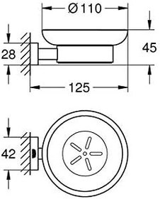 Resim Grohe Sabunluk Seti Eurocube Krom - 40754001 