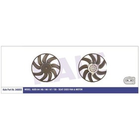 Resim KALE 346855 FAN MOTORU A4 07- 1.8 TFSI 2.0 TDI 2.0 TFSI 3.0 TDI A 